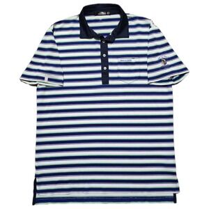 RLX Ralph Lauren Polo Golf Shirt Men's L‎ Striped 2018 US Open Shinnecock Hills